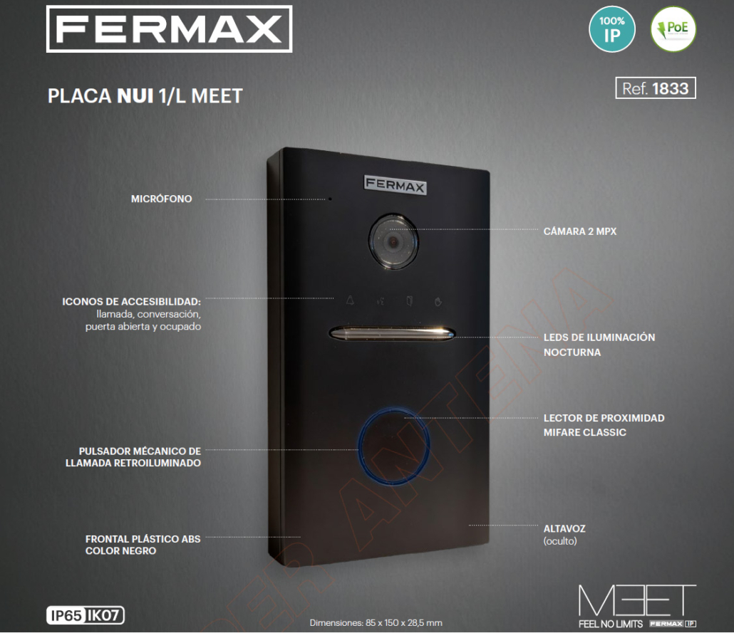 Ventajas Placa Nui Fermax en Hiper Antena